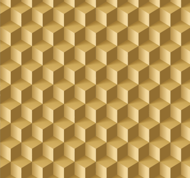 Carta da parati camera 3D texture cubica beige - TenStickers