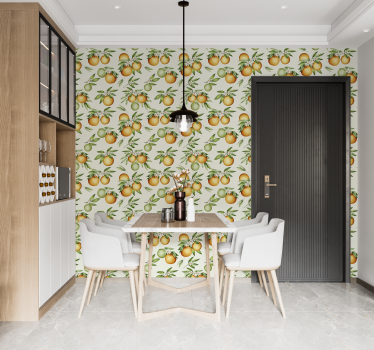 Carta da parati con le arance - TenStickers