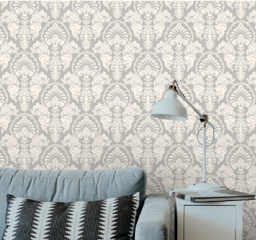 Carta da parati barocco elegante pergamena floreale - TenStickers