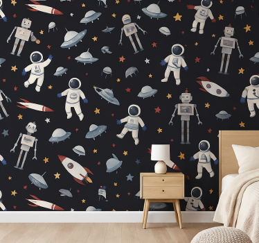 Carta da parati cameretta bambini cosmo - TenStickers