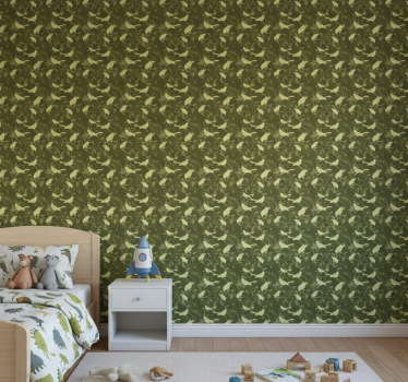 Carta da parati cameretta stile vittoriano verde - TenStickers