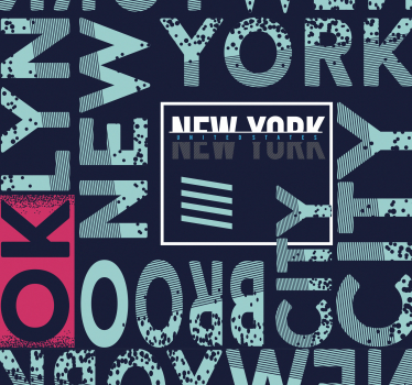 Carta da parati new york tipografia urbana - TenStickers
