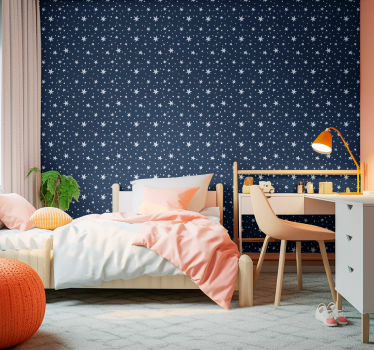 Carta da parati con disegni di stelle - TenStickers
