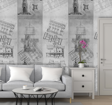 Carta da parati edifici architettonici - TenStickers