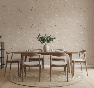 Carta da parati effetto marmo motivo terrazzo neutro - TenStickers