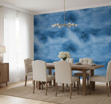 Carta da parati effetto marmo texture blu elegante - TenStickers