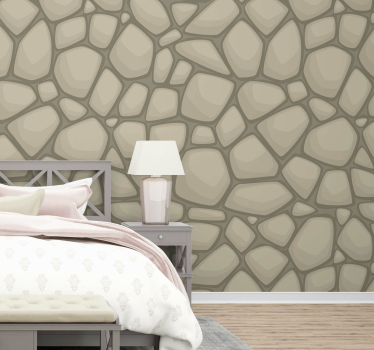 Carta da parati effetto pietra naturale beige - TenStickers