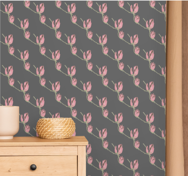 Carta da parati floreale design floreale elegante - TenStickers