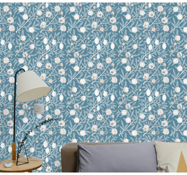 Carta da parati floreale fantasia floreale - TenStickers
