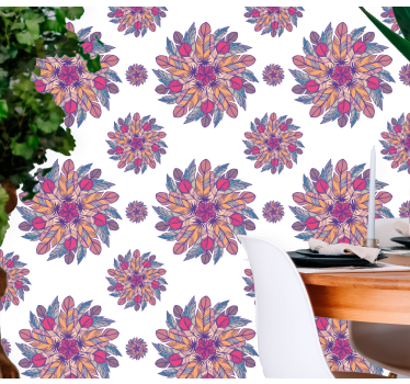 Carta da parati floreale motivo floreale scoppiato - TenStickers