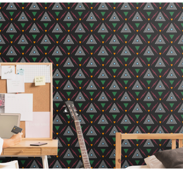 Carta da parati triangoli armonia triadica - TenStickers