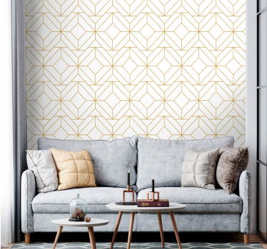 Carta da parati geometrica cubi geometrici - TenStickers