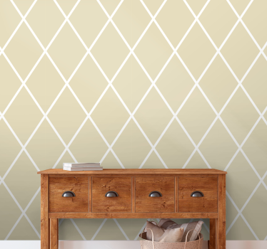 Carta da parati geometrica disposizione a forma di diamante - TenStickers