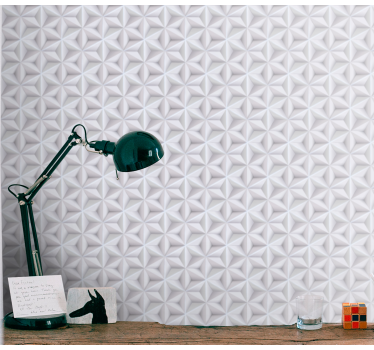 Carta da parati geometrica goffratura geometrica - TenStickers