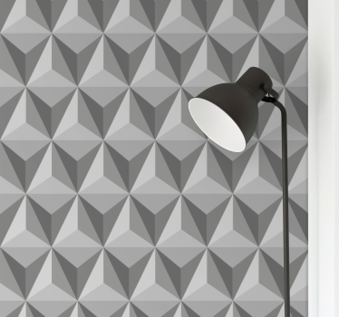 Carta da parati geometrica modello piramide 3d - TenStickers