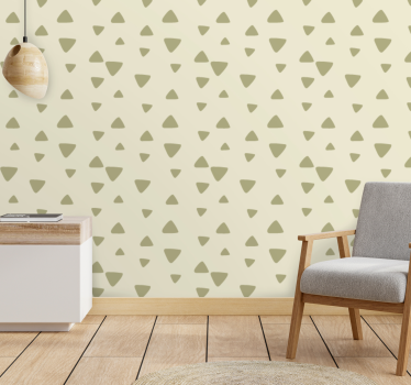 Carta da parati triangoli semplice motivo beige - TenStickers