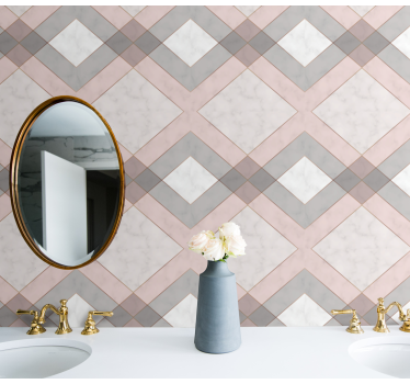 Carta da parati geometrica mosaico geometrico - TenStickers