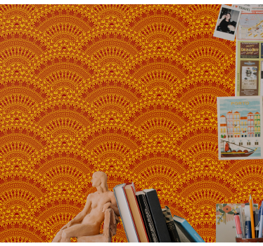 Carta da parati geometrica motivi geometrici ad arco - TenStickers