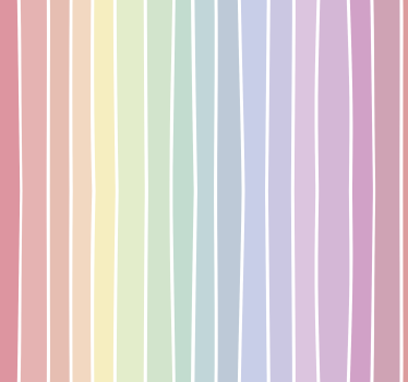 Carta da parati geometrica motivo a righe pastello - TenStickers