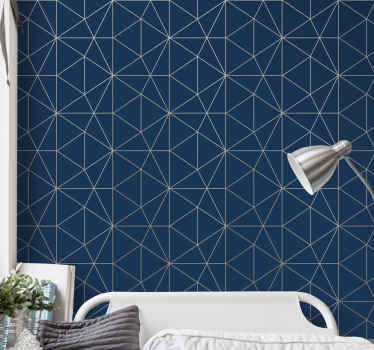 Carta da parati geometrica motivo di linee geometriche - TenStickers