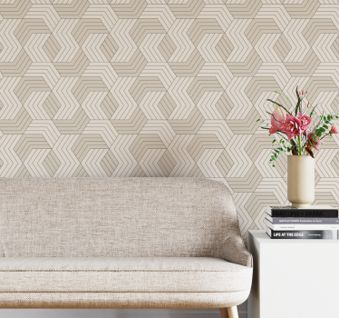 Carta da parati geometrica parquet geometrico - TenStickers