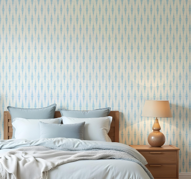 Carta da parati geometrica rabaul ikat azzurro chiaro - TenStickers