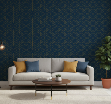 Carta da parati moderna concetto di disposizione geometrica - TenStickers