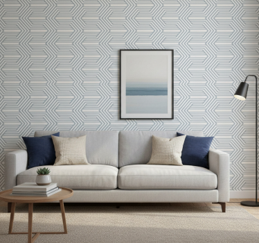 Carta da parati moderna concetto linee geometriche - TenStickers