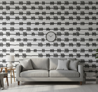 Carta da parati moderna design a motivi freccia - TenStickers