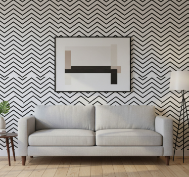 Carta da parati moderna design a zigzag - TenStickers