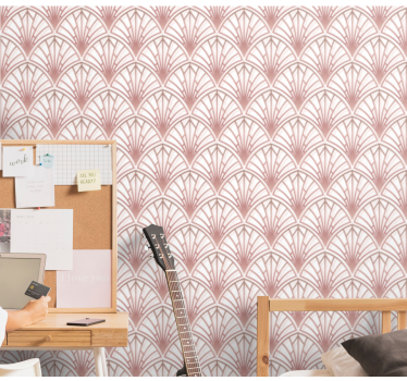Carta da parati moderna eleganti ventagli art déco - TenStickers