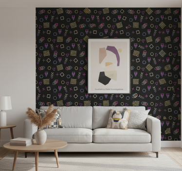 Carta da parati moderna indagine sulle forme geometriche - TenStickers