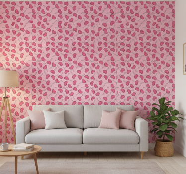 Carta da parati moderna lecca lecca a forma di cuore - TenStickers