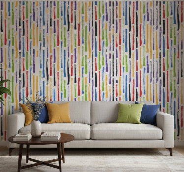 Carta da parati moderna motivo colorato - TenStickers