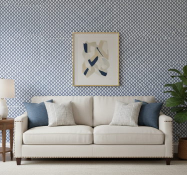 Carta da parati moderna motivo diamante stile hampton - TenStickers