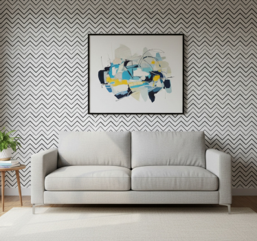 Carta da parati moderna motivo zigzag geometrico - TenStickers