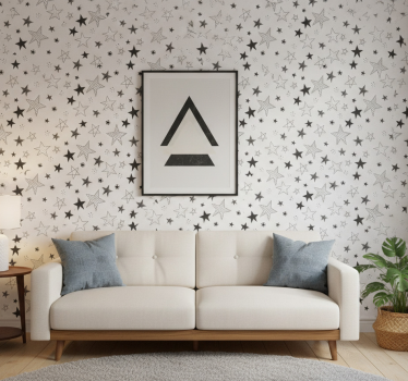 Carta da parati moderna punti e stelle - TenStickers