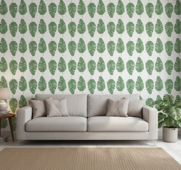 Carta da parati natura motivo foglia opulenta - TenStickers