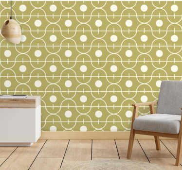 Carta da parati pois modello beige moderno - TenStickers