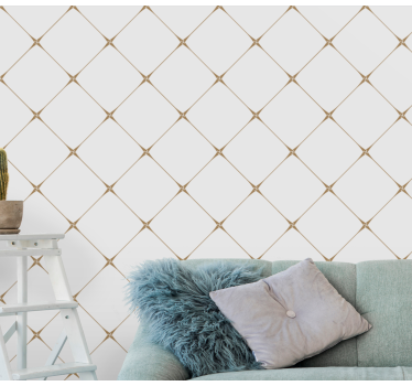 Carta da parati quadrati linee geometriche di diamanti - TenStickers