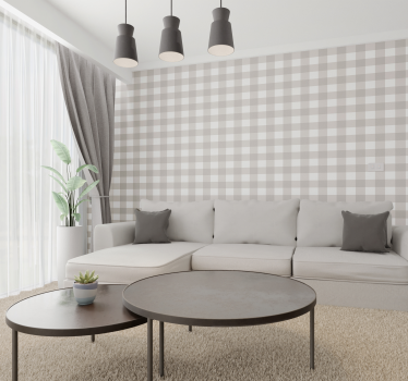 Carta da parati quadrati modello beige e bianco - TenStickers