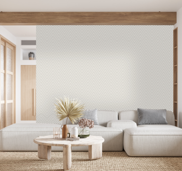 Carta da parati stile rustico linee grigie - TenStickers
