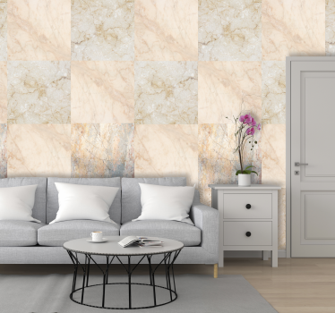 carta parati texture marmo giallo - TenStickers