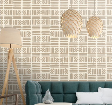 Carta da parati moderna motivi geometrici lineari - TenStickers