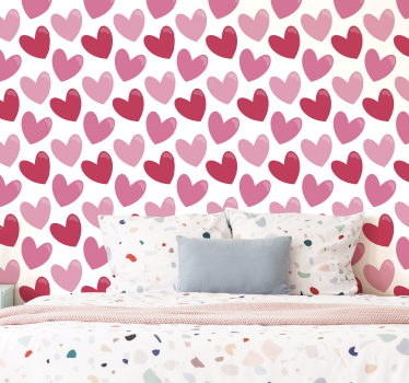 Parati moderni Grandi cuori a forma di - TenStickers